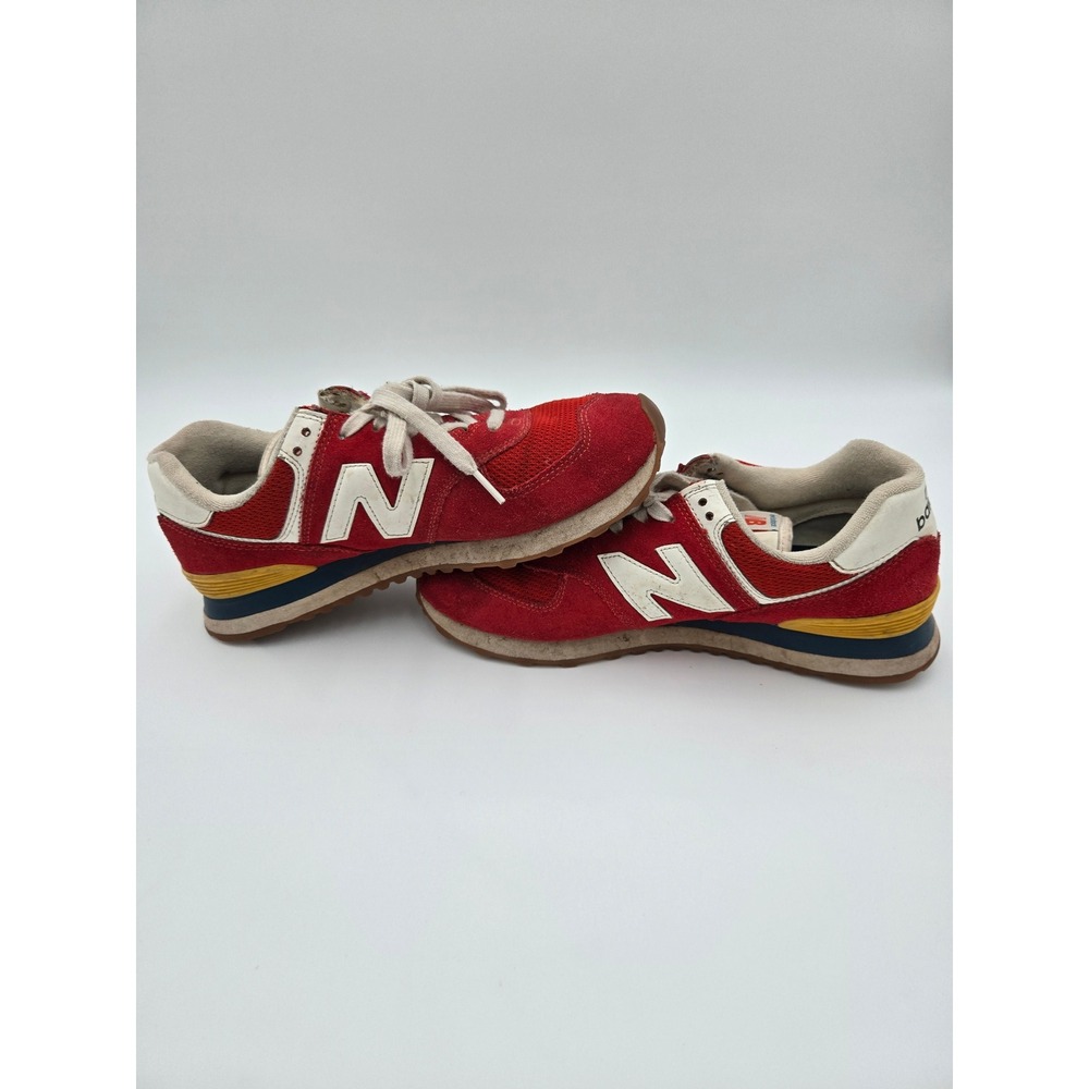 New Balance 574 Rainbow Pack Mens Size 8.5 D Red Suede Classic Sneakers - Picture 4 of 7